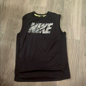Nike Boys Gray Tank Top Size: L